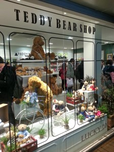 At the base of the tower, you can check out the teddy bear shop...
