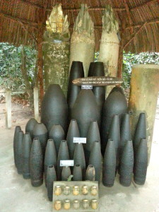 Bombs and shells from the US Army.