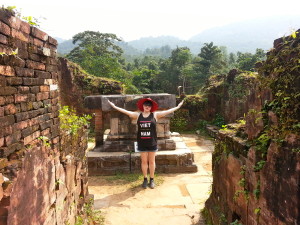 My Son hindu temple ruins in Da Nang, Vietnam. 