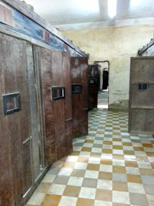 Another of the four buildings; this one used as holding cells.