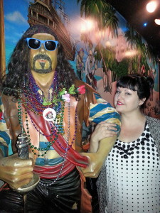 Yours truly with a funky pirate.
